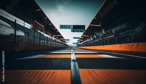 Race track. generative AI © megavectors