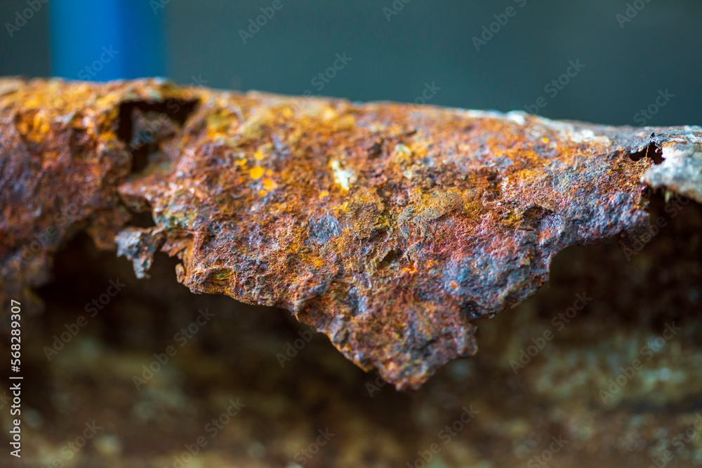 Corrosion of steel plate material caused by rust Old rusted iron background and surface deform Corrosion of steel plate material caused by rust Old rusted iron background and surface deform