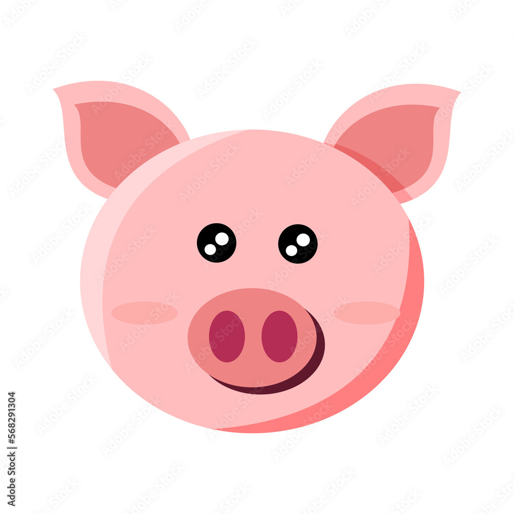 pink pig cartoon