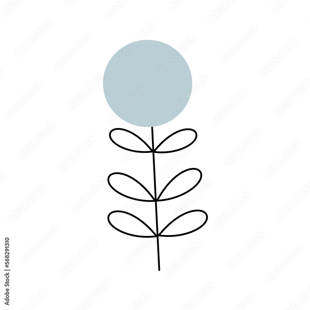 simple floral with leaves