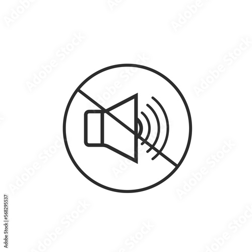 not noisy line icon vector concept design template