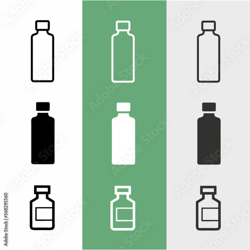 Bottle icon symbol isolated image vector design in EPS 10