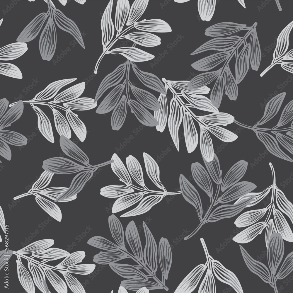 Tropical Leaf Seamless Pattern Design