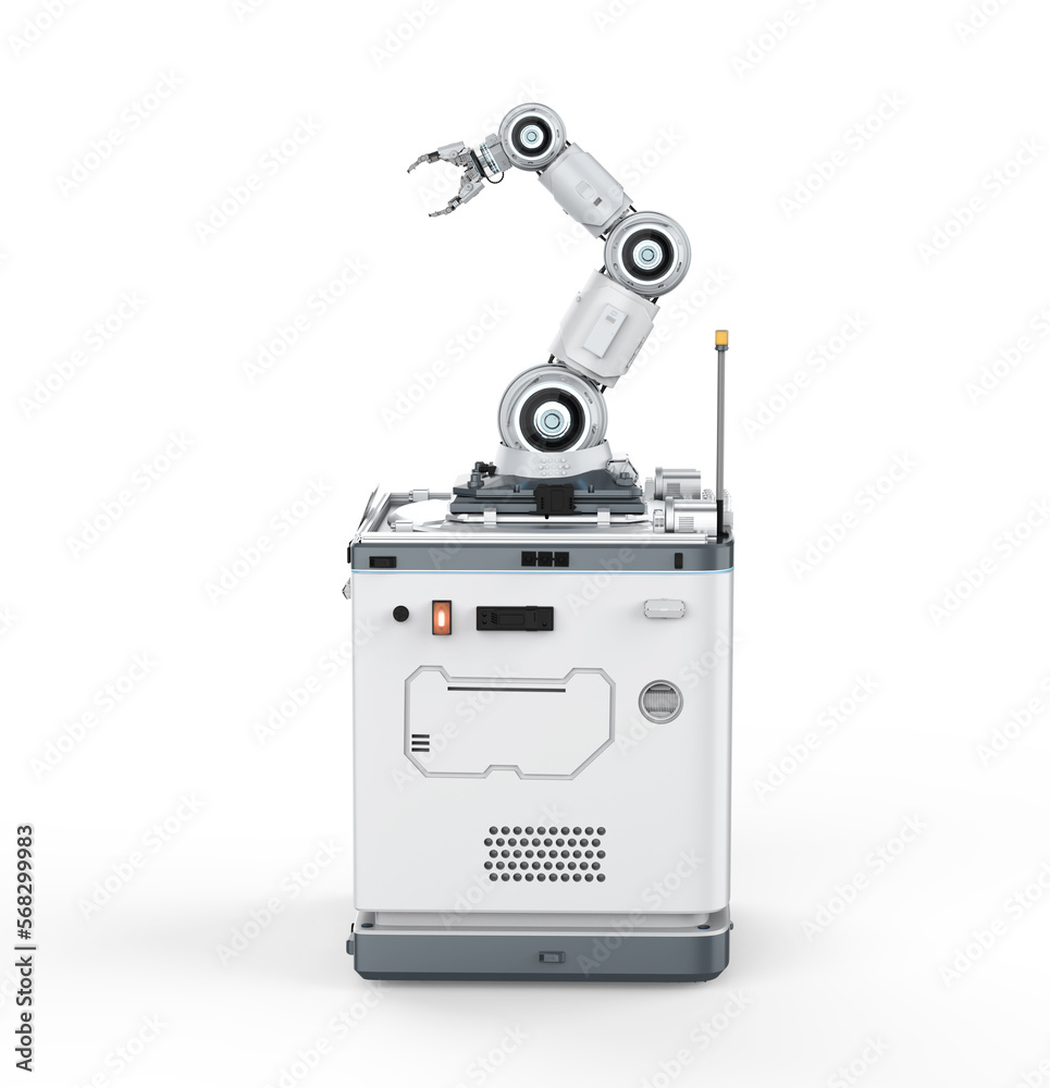 Fototapeta premium Portable robotic arm with station module