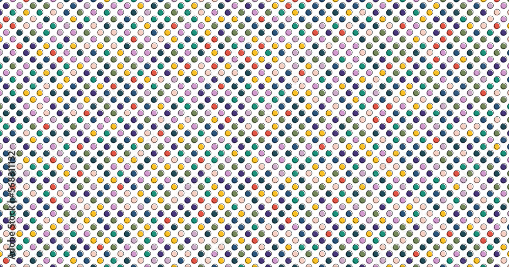 Colorful polka dot pattern background Colorful polka dot pattern background