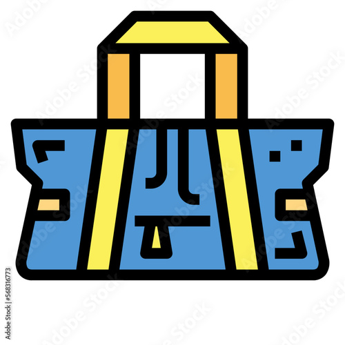 Sport Bag filled outline icon style