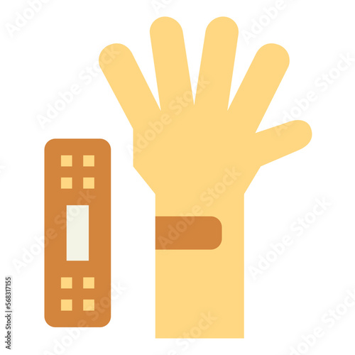 plaster flat icon style