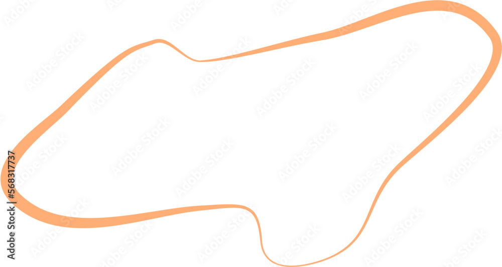 Fototapeta premium Aesthetic Blob Line Design Element Vector