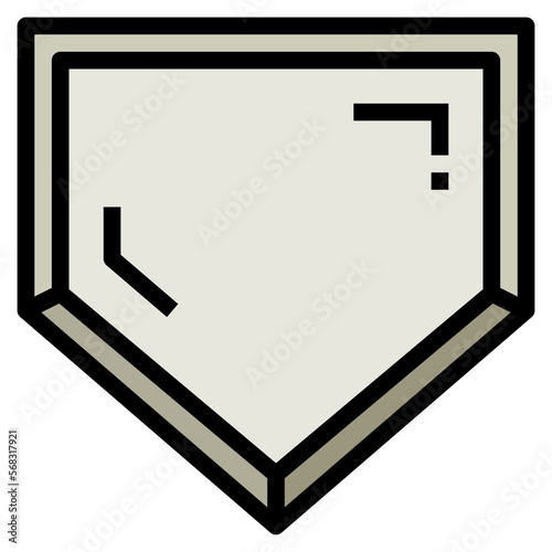 home filled outline icon style