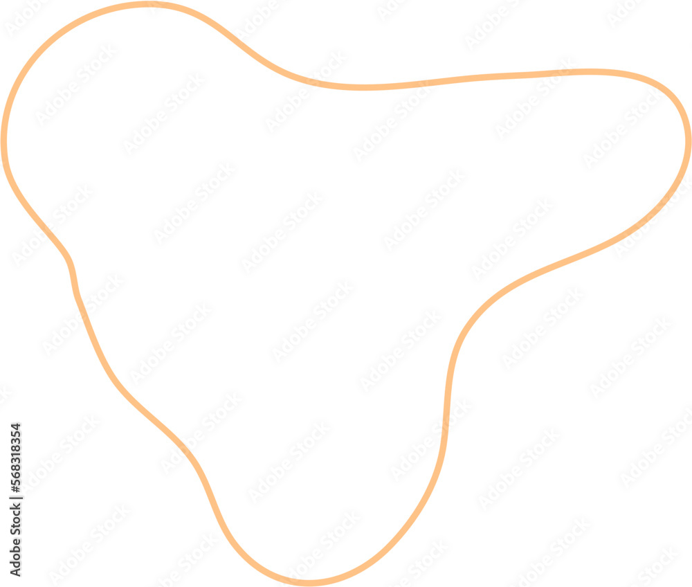 Aesthetic Blob Line Design Element Vector Aesthetic Blob Line Design Element Vector
