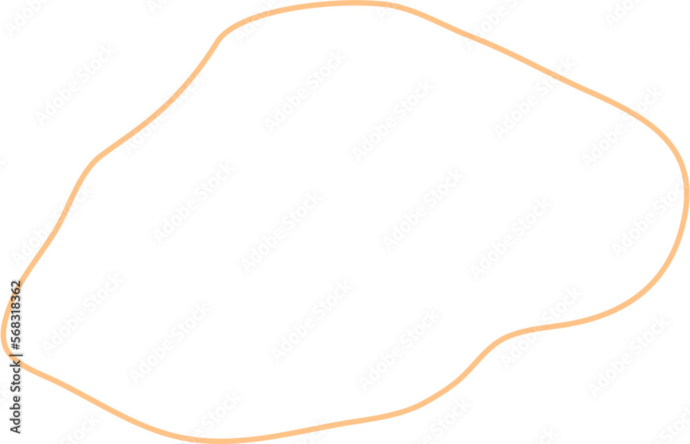 Aesthetic Blob Line Design Element Vector Aesthetic Blob Line Design Element Vector