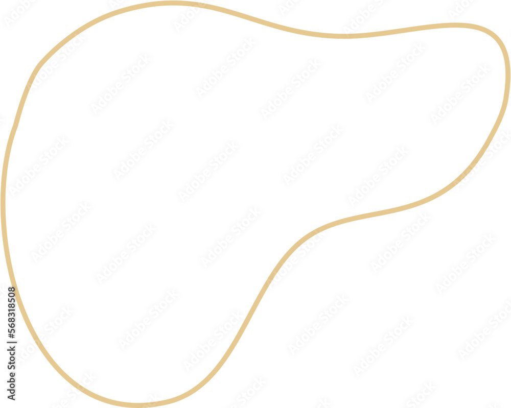 Aesthetic Blob Line Design Element Vector Aesthetic Blob Line Design Element Vector