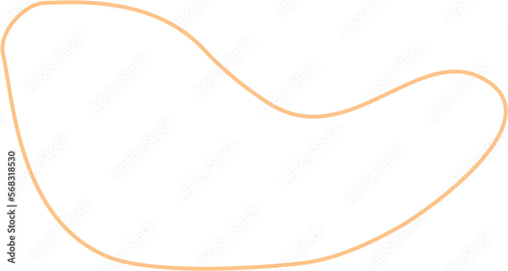 Aesthetic Blob Line Design Element Vector Aesthetic Blob Line Design Element Vector