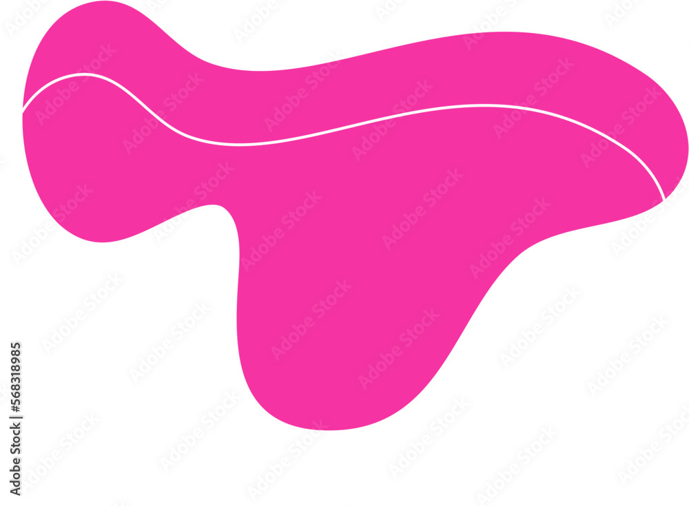 Pink Aesthetic Blob Design Element Vector Pink Aesthetic Blob Design Element Vector