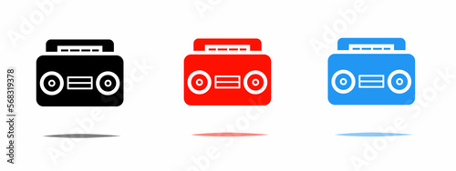 Radio icon illustration.