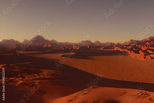 Desert in the country  Hot shara desert  Sandstorm desert