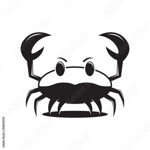 Crab seafood logo template vector icon