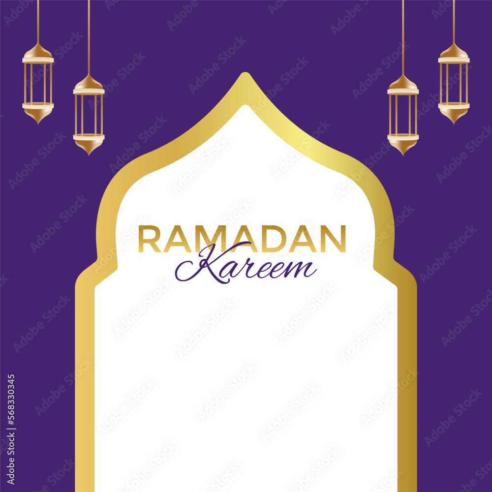 Naklejka premium Ramadan Kareem concept banner