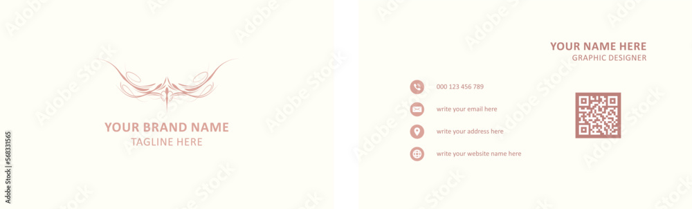 minimal visiting card template design minimal visiting card template design