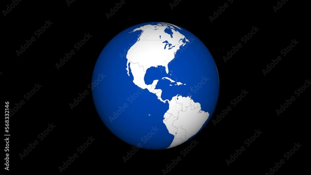 Globe map Globe map