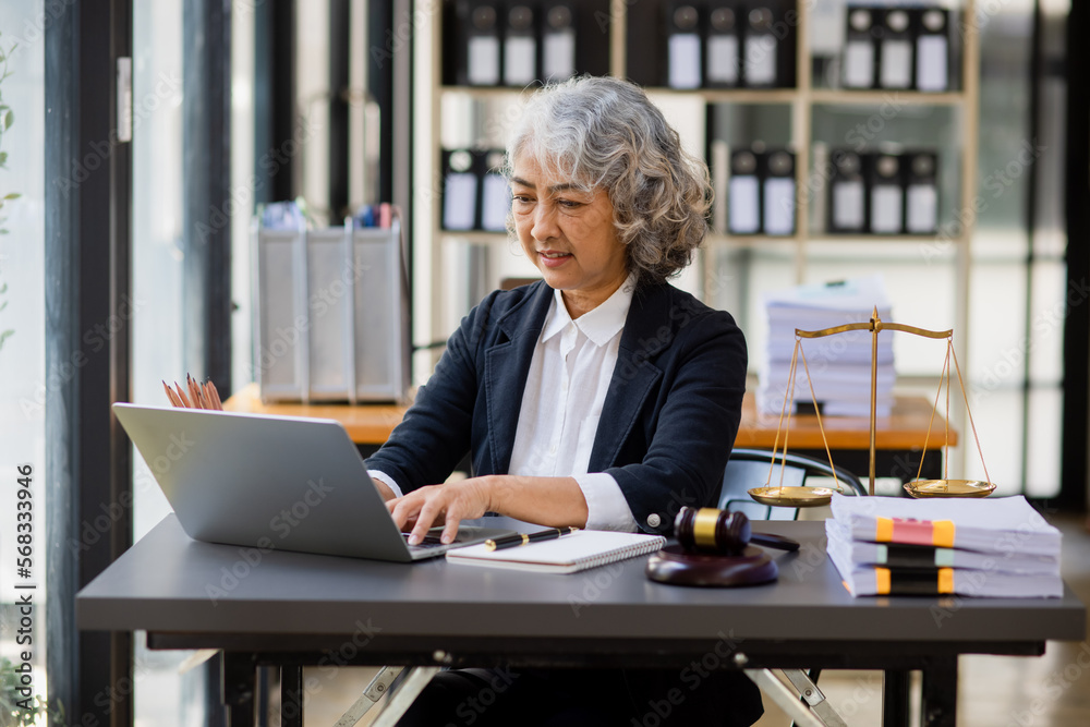 lawyer woman working at table office, law and justice concept, law contract, problem consultant. lawyer woman working at table office, law and justice concept, law contract, problem consultant.