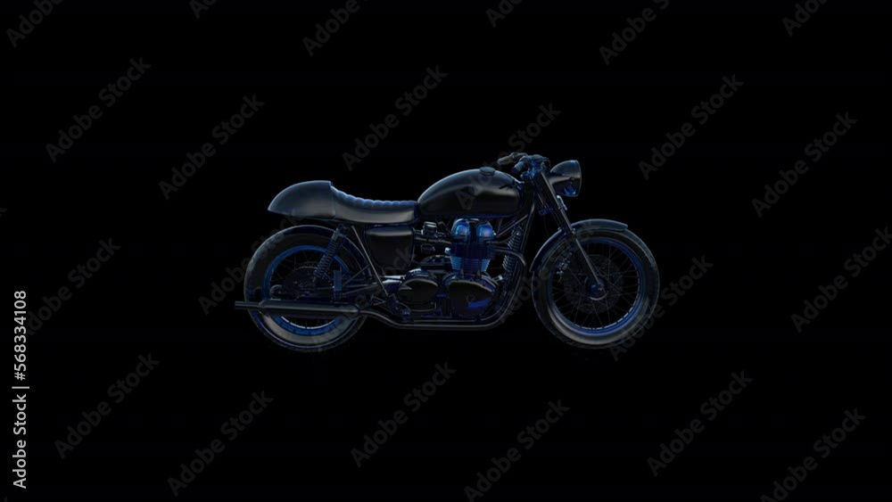 Motorcycle Transforming 3D Animation With Alpha Video Motorcycle Transforming 3D Animation With Alpha Video
