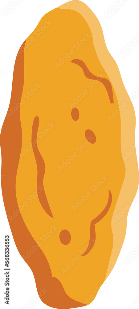Fried chicken wing, fastfood illustration design. Fried chicken wing, fastfood illustration design.