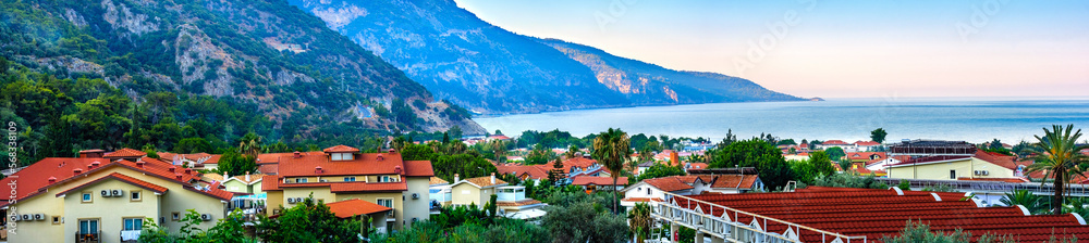 Oludeniz, Turkey. View of the mountains and sea