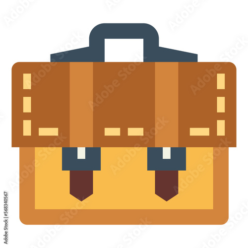 Satchel flat icon style