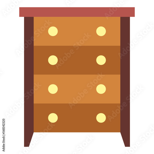 drawer flat icon style