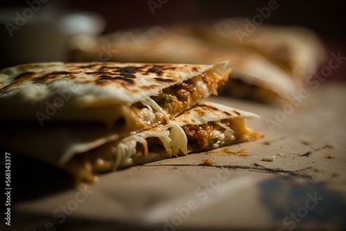 Chicken quesadilla with cheese