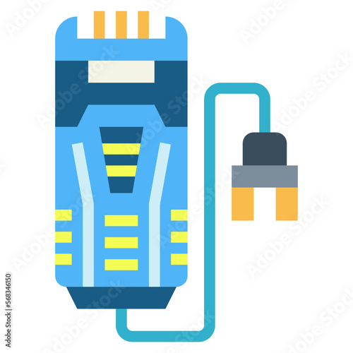 shaver flat icon style