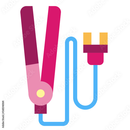 straighten flat icon style