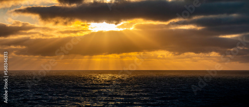 sunset over the ocean © Philipp