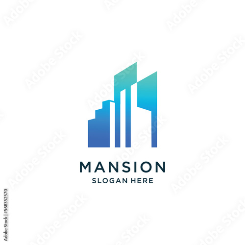Building logo idea with abstract concept design Premium Vector Free Download Building logo idea with abstract concept design Premium Vector - GFXLoad