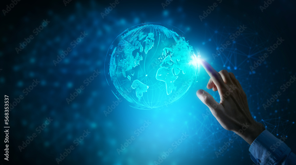 business concept. global internet work business concept. global internet work