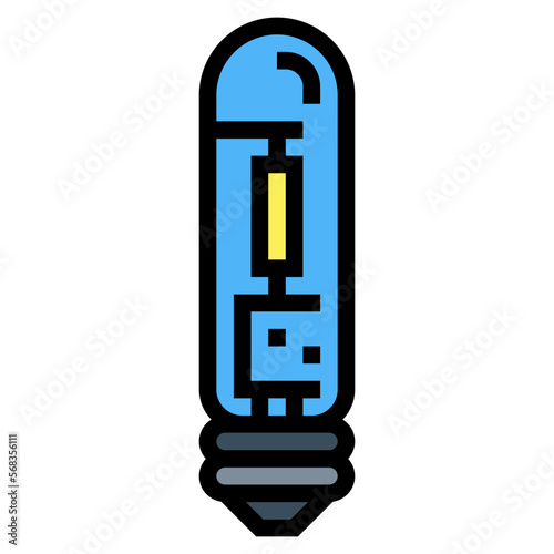 sodium lamp filled outline icon style