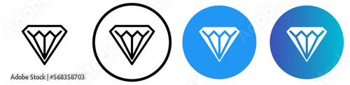 diamond icon set