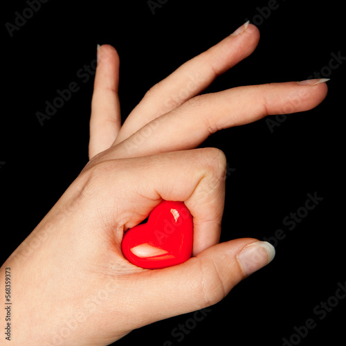 One heart in her hand