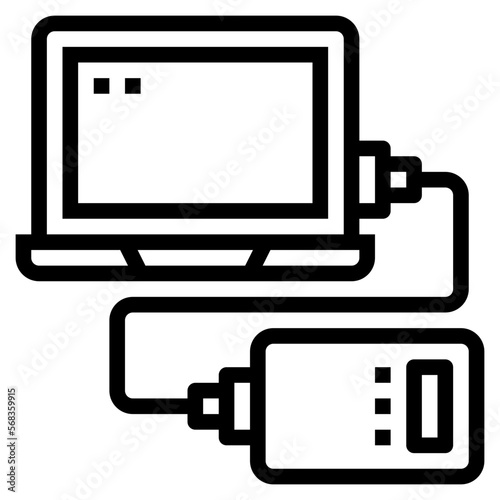 devices line icon style