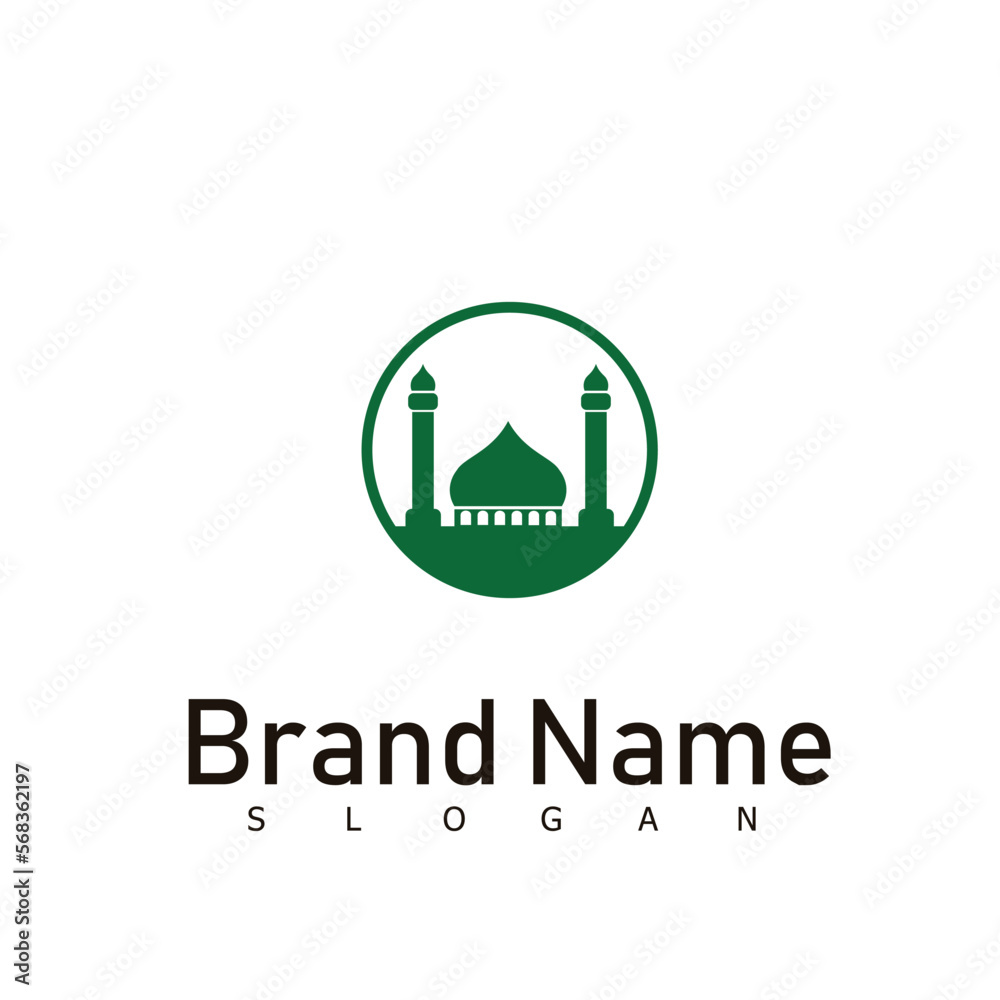 mosque islam muslim arabic logo
