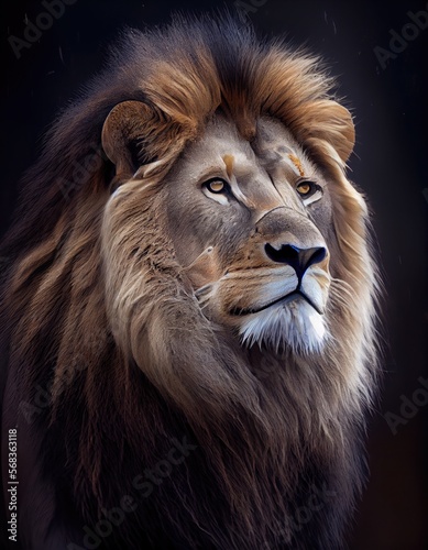 portrait of a lion