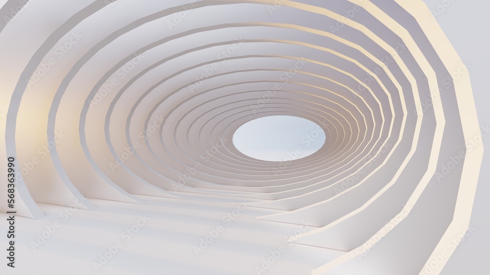 Abstract architecture background arched interior 3d render Abstract architecture background arched interior 3d render