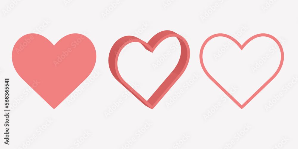 heart icon element love pink
