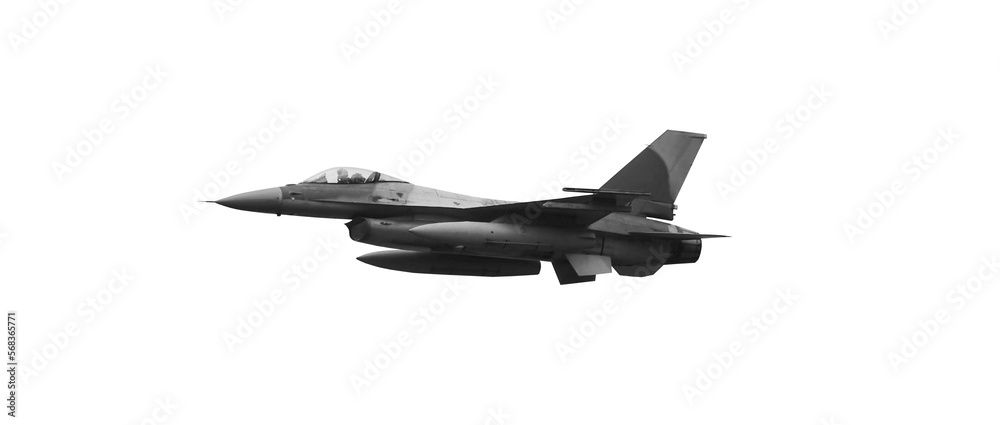 F-16 military jet fighter - obrazy, fototapety, plakaty 