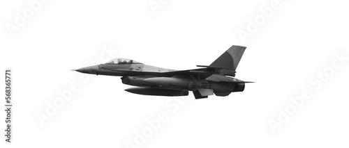 F-16 military jet fighter