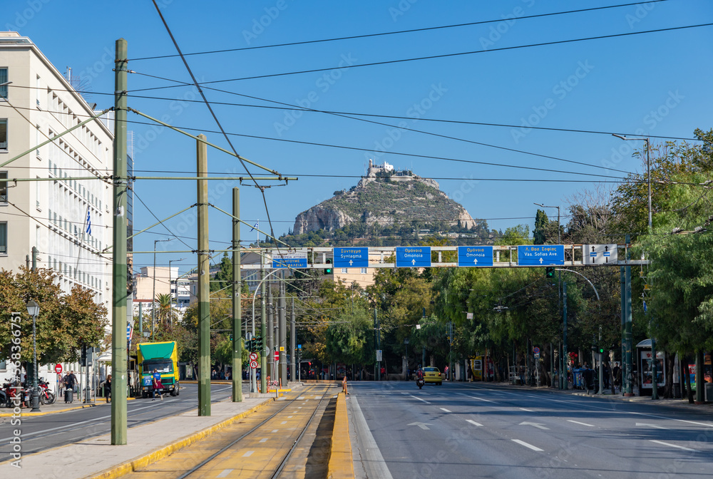 Lycabettus Hill and Avenue Vasilisis Amalias