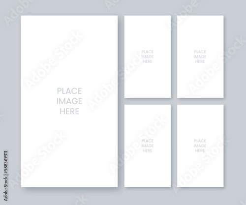 5 portrait layout social media stories post preview design