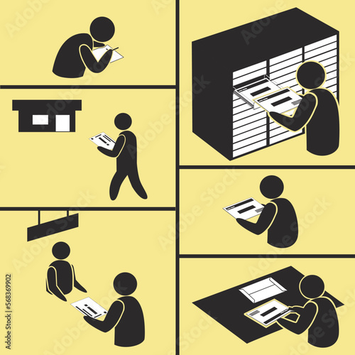 作業の流れ24–資料を探し出し郵送する-