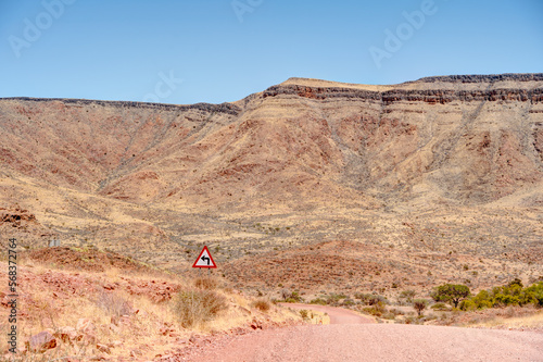 Tsaris Pass on the C19 road, Namibia photo